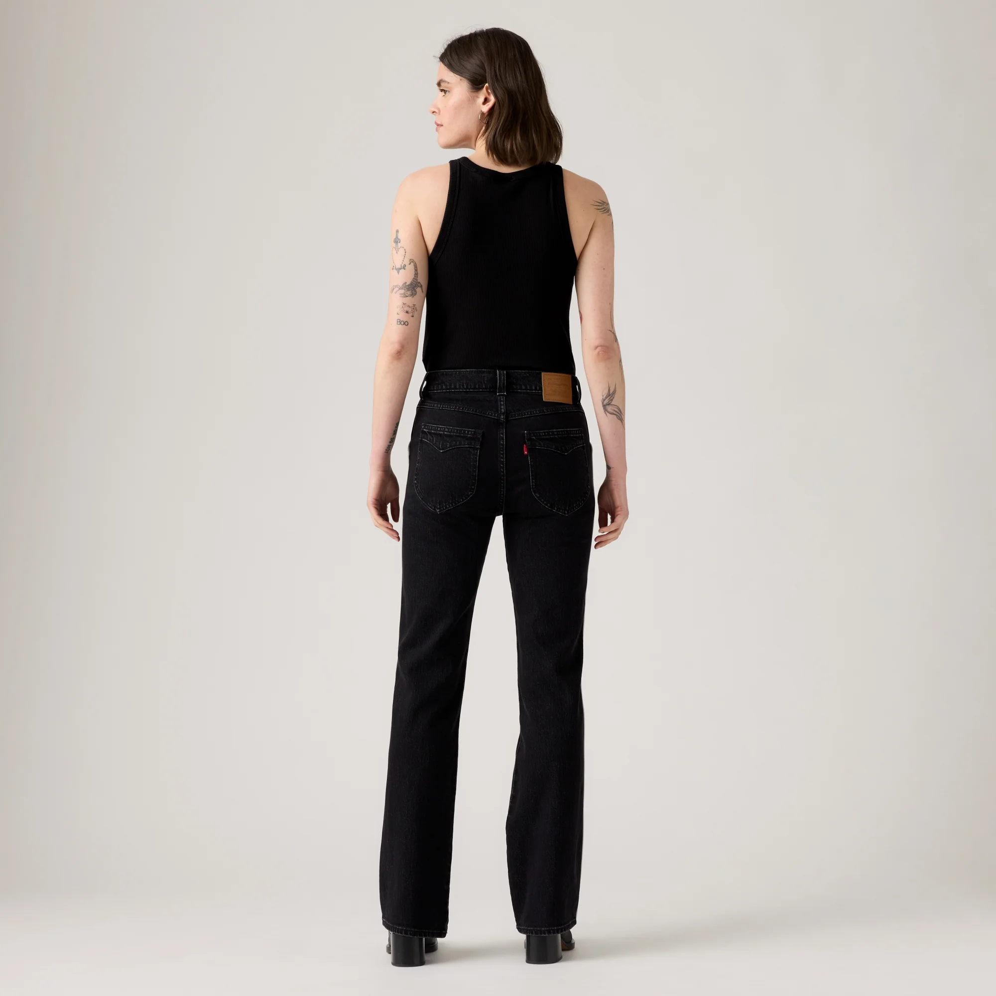 LEVI'S® WOMEN'S WEDGIE BOOTCUT JEANS - BLACK - Image 3