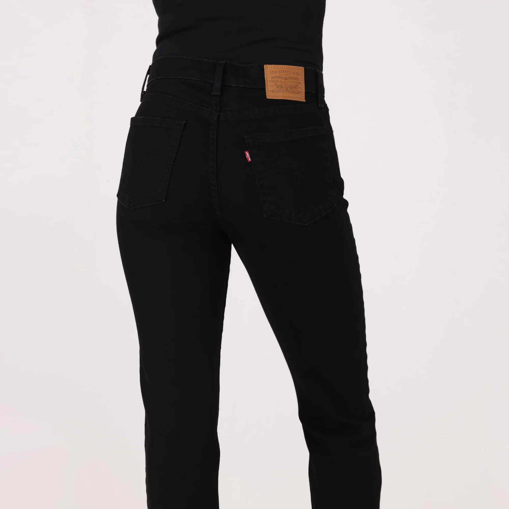 LEVI'S® WOMEN'S WEDGIE SLIM JEANS - BLACK - Image 5