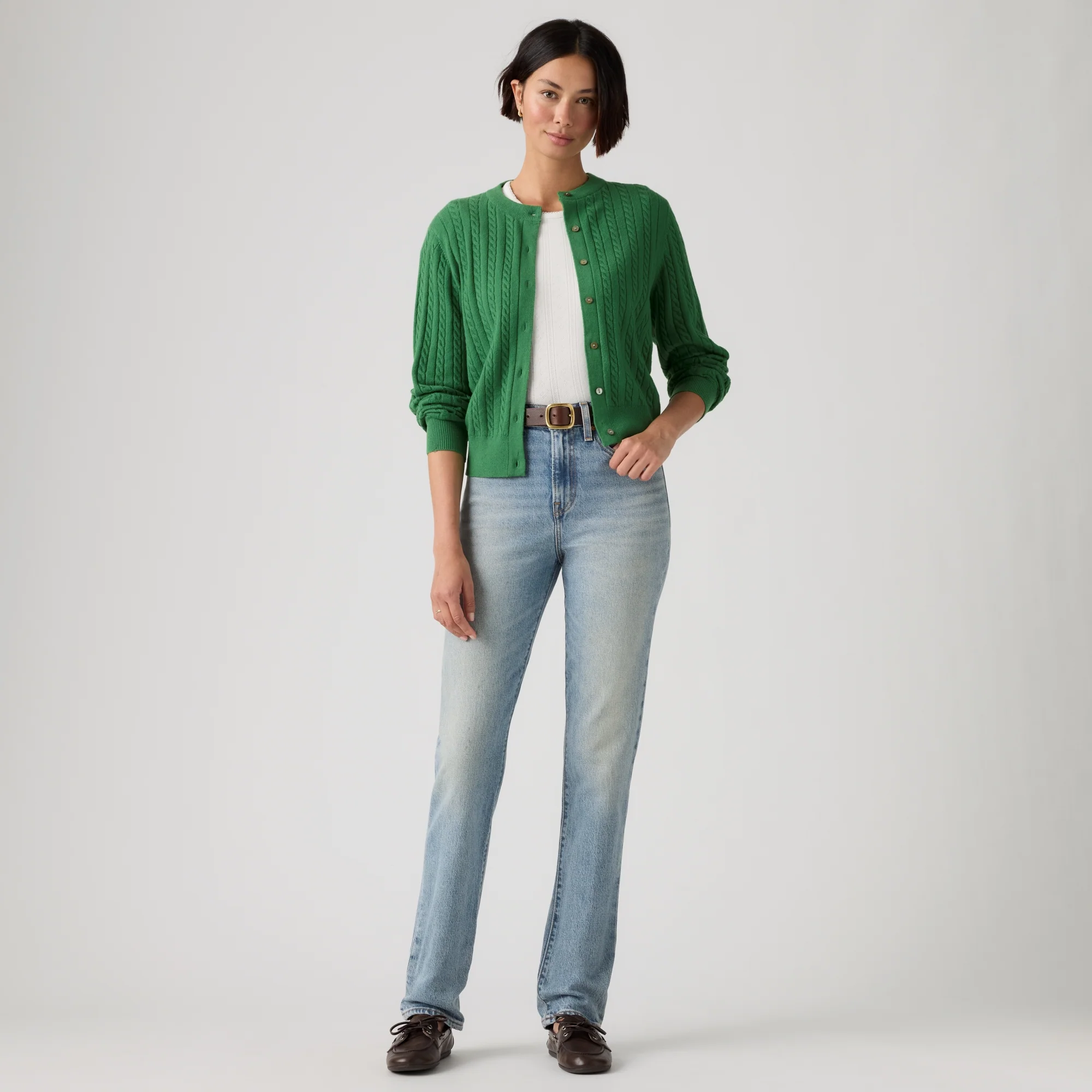 LEVI'S® WOMEN'S WEDGIE SLIM - MED INDIGO - WORN IN