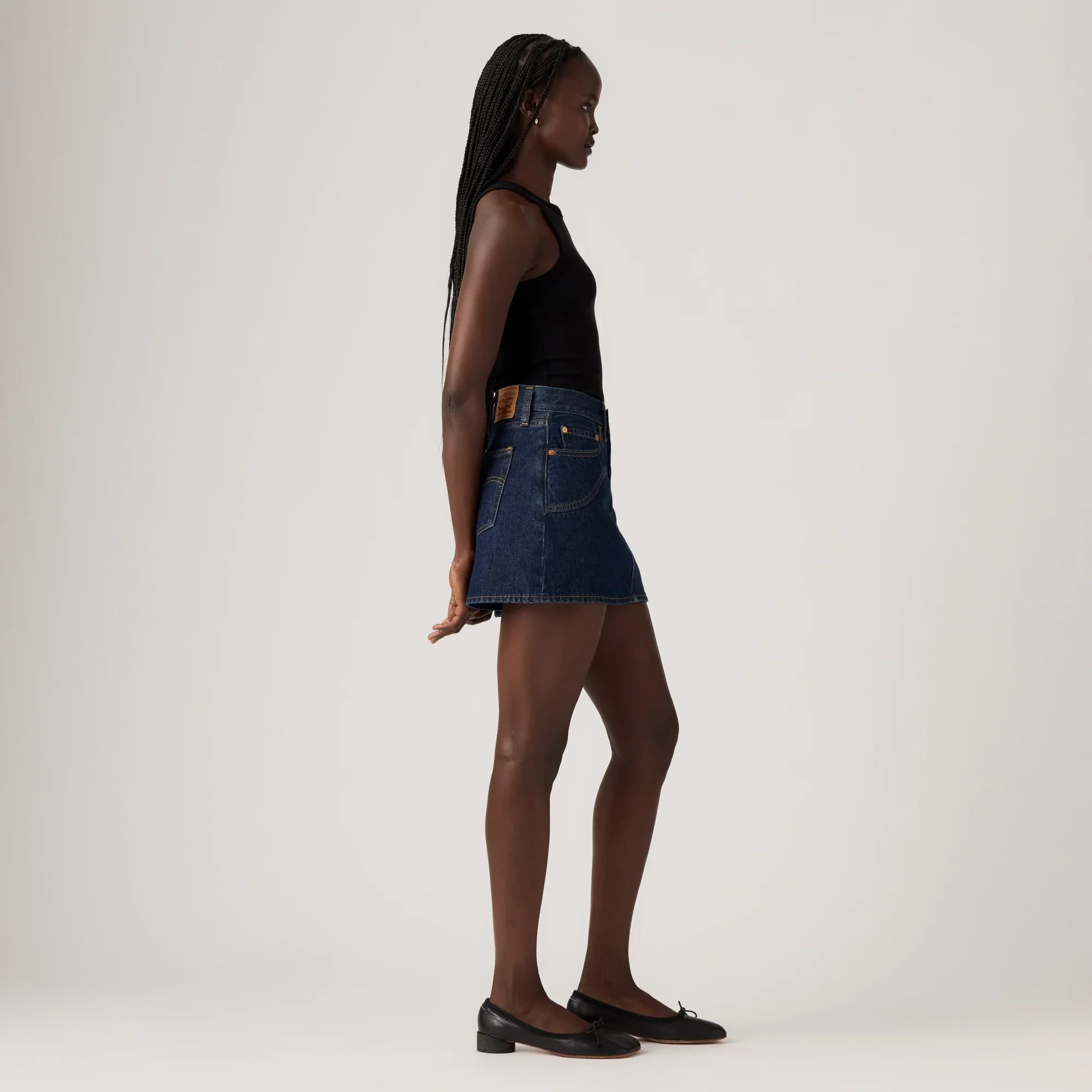LEVI'S® WOMEN'S WESTERN ICON SKIRT - DARK INDIGO FLAT FINISH - Image 4