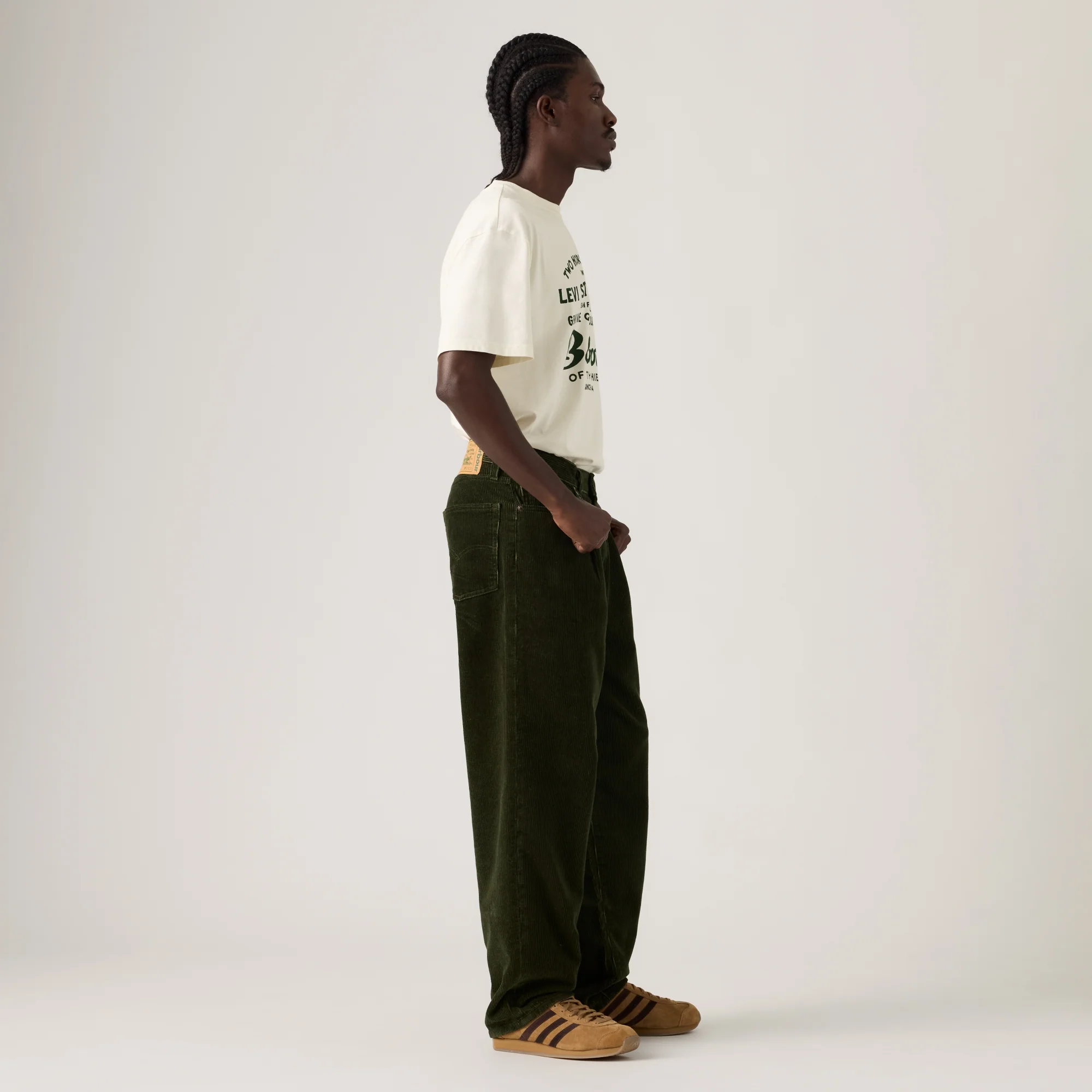 LEVI'S® X BARBOUR 578™ BAGGY CORDUROY TROUSERS - ROSIN - Image 4
