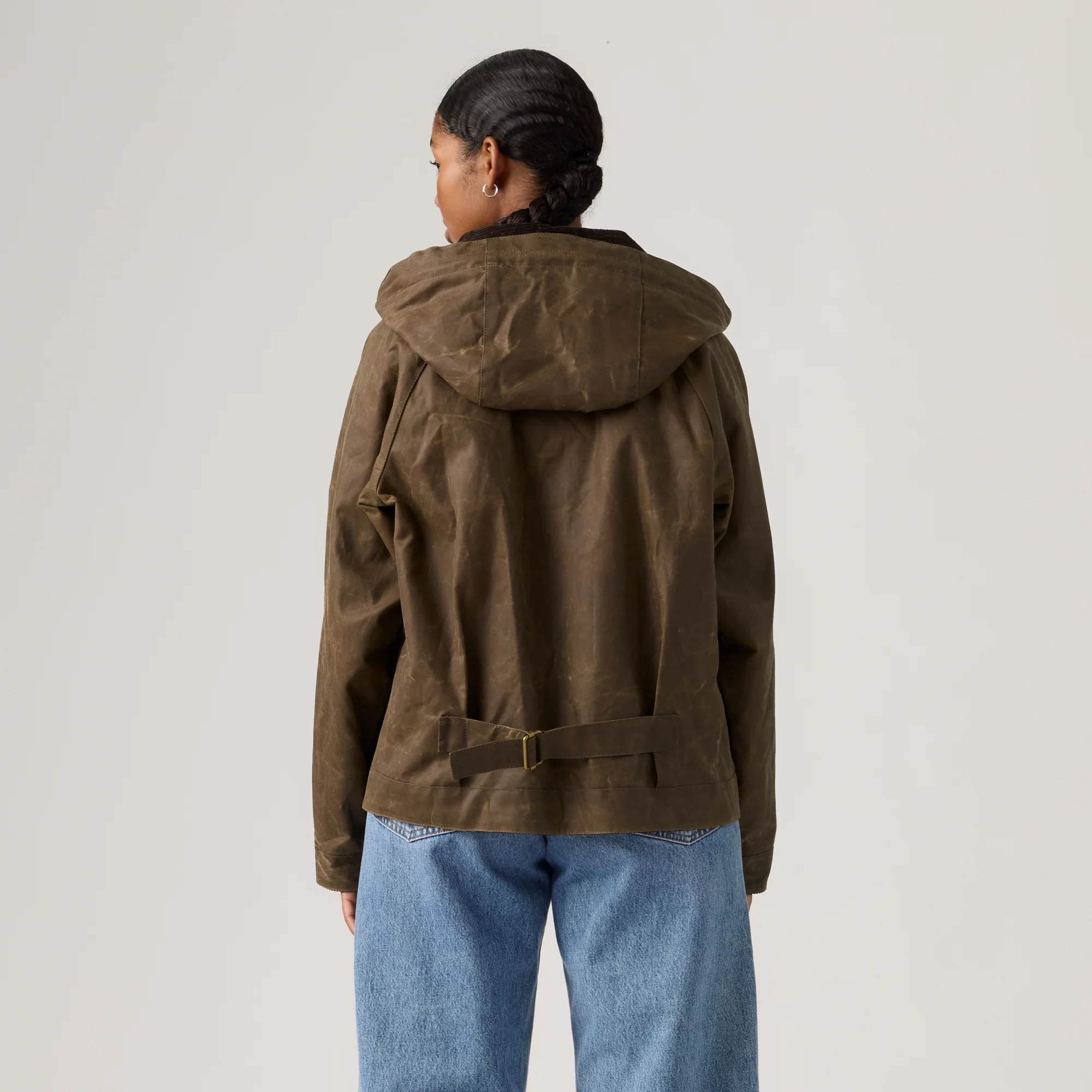 LEVI'S® X BARBOUR SPEY WAXED JACKET - BROWN - Image 3