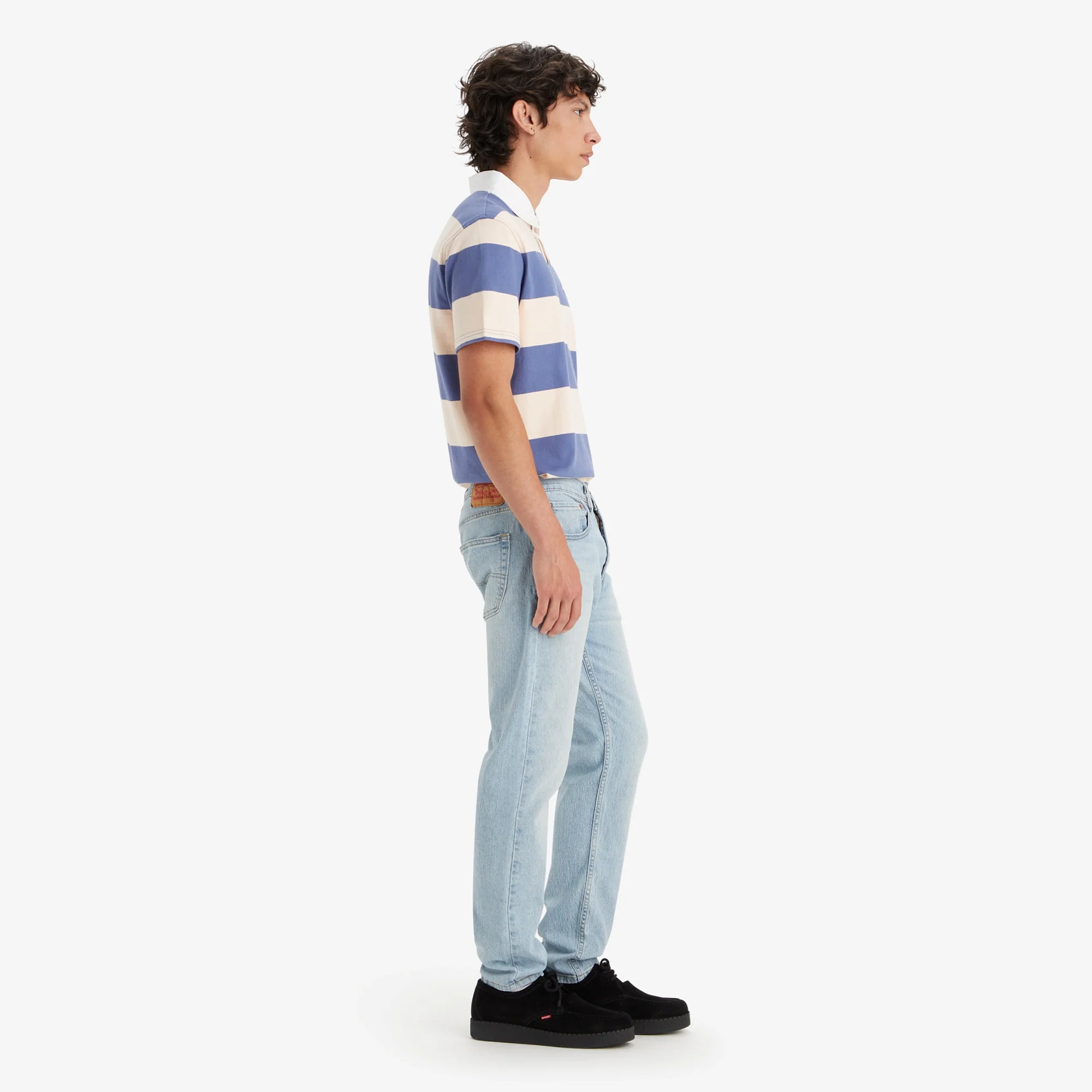 LEVI'S® MEN'S 512™ SLIM TAPER JEANS - LIGHT INDIGO - WORN IN - Image 4