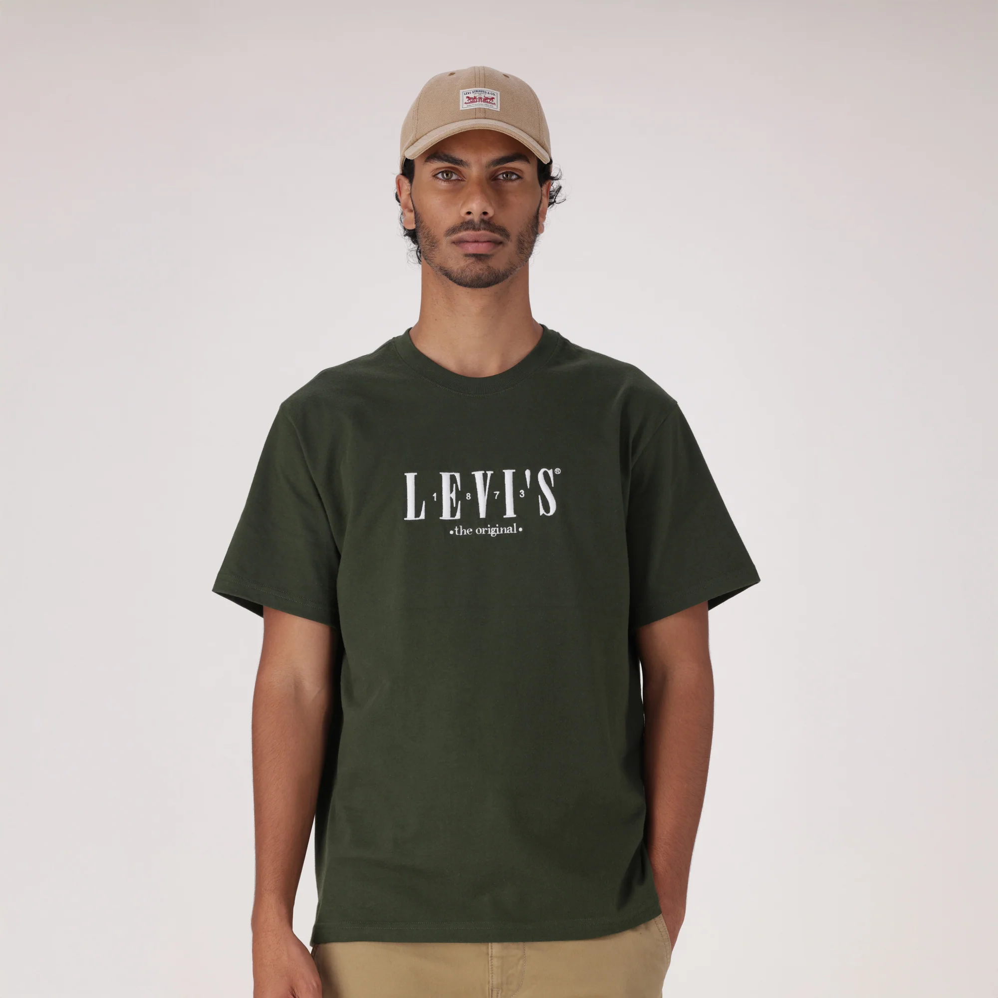 LEVI'S® MEN'S RELAXED SHORT SLEEVE GRAPHIC T-SHIRT - GREEN - Image 2