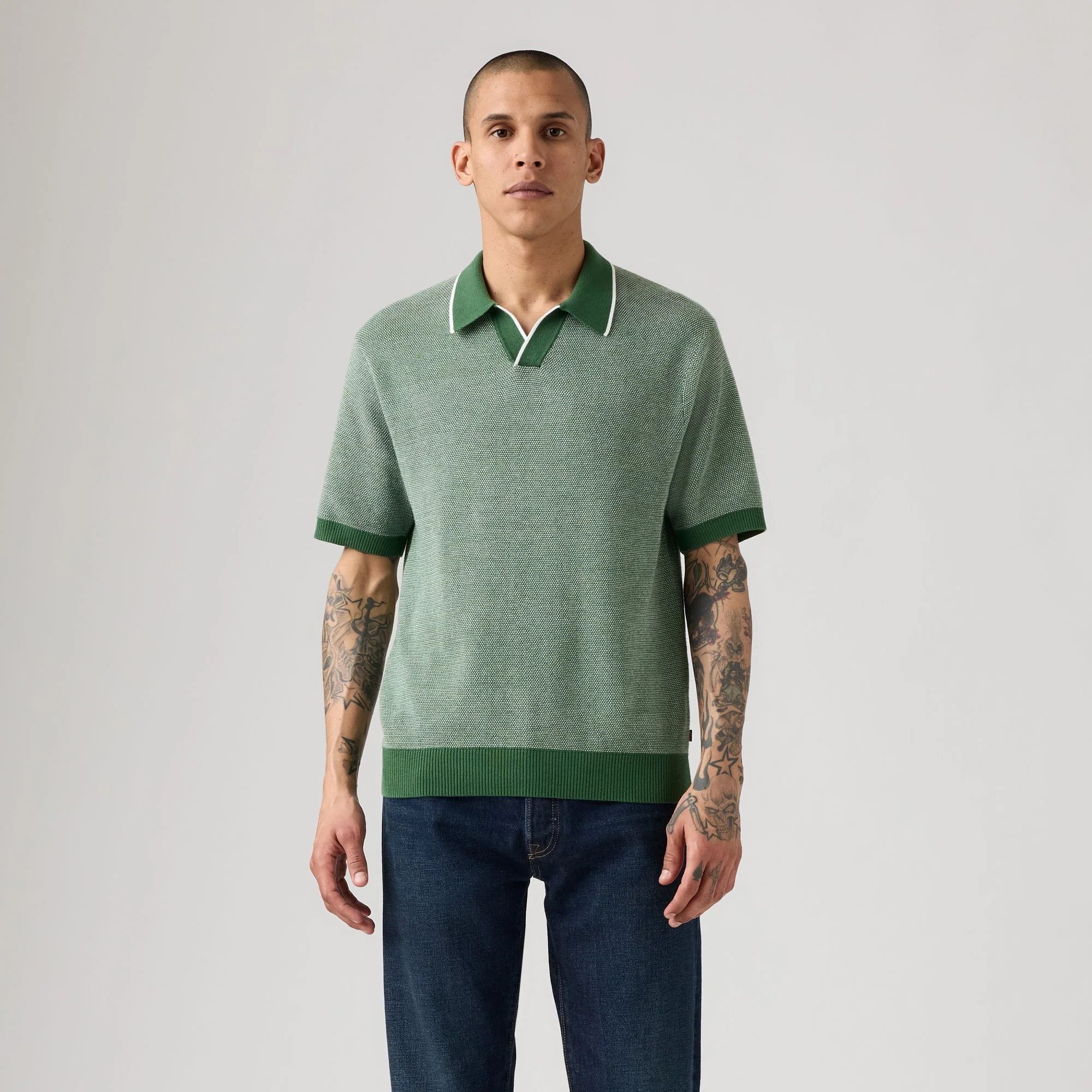 LEVI'S® MEN'S SKIPPER KNIT POLO - MULTI COLOUR - Image 2