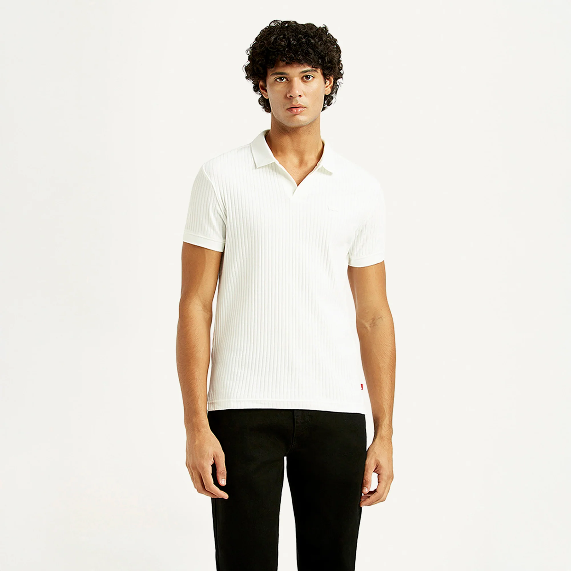 Levi's® Men's Textured Slim Fit Polo T-Shirt - Image 2
