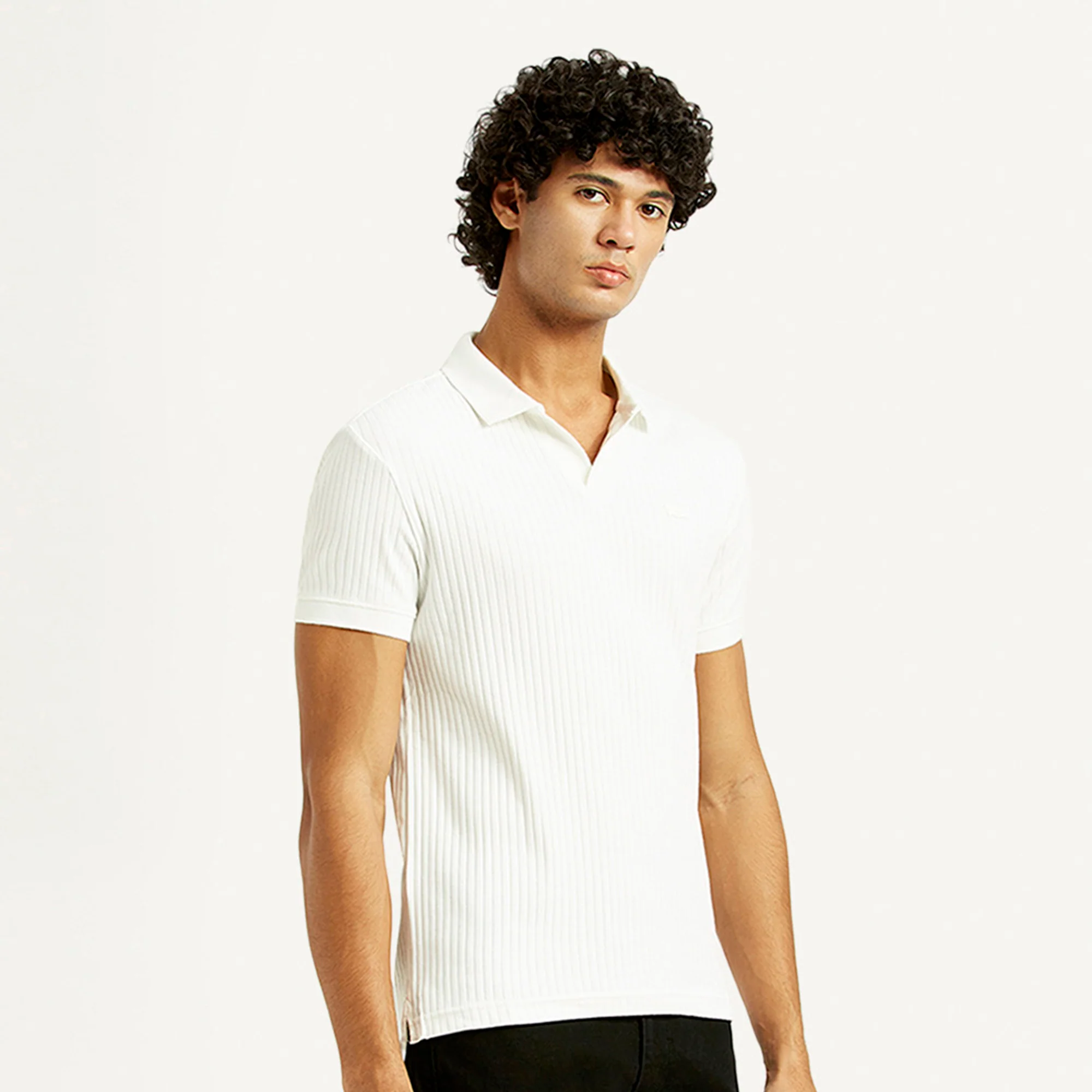 Levi's® Men's Textured Slim Fit Polo T-Shirt - Image 5