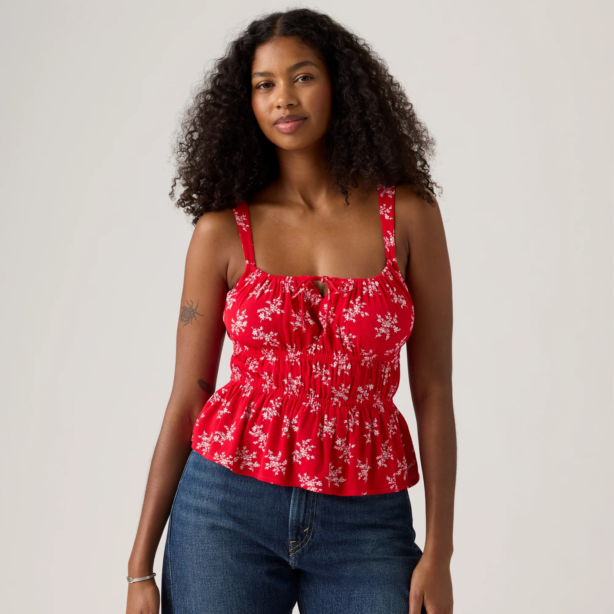 LEVI'S® WOMEN'S AMBREY BLOUSE - RED - Image 2
