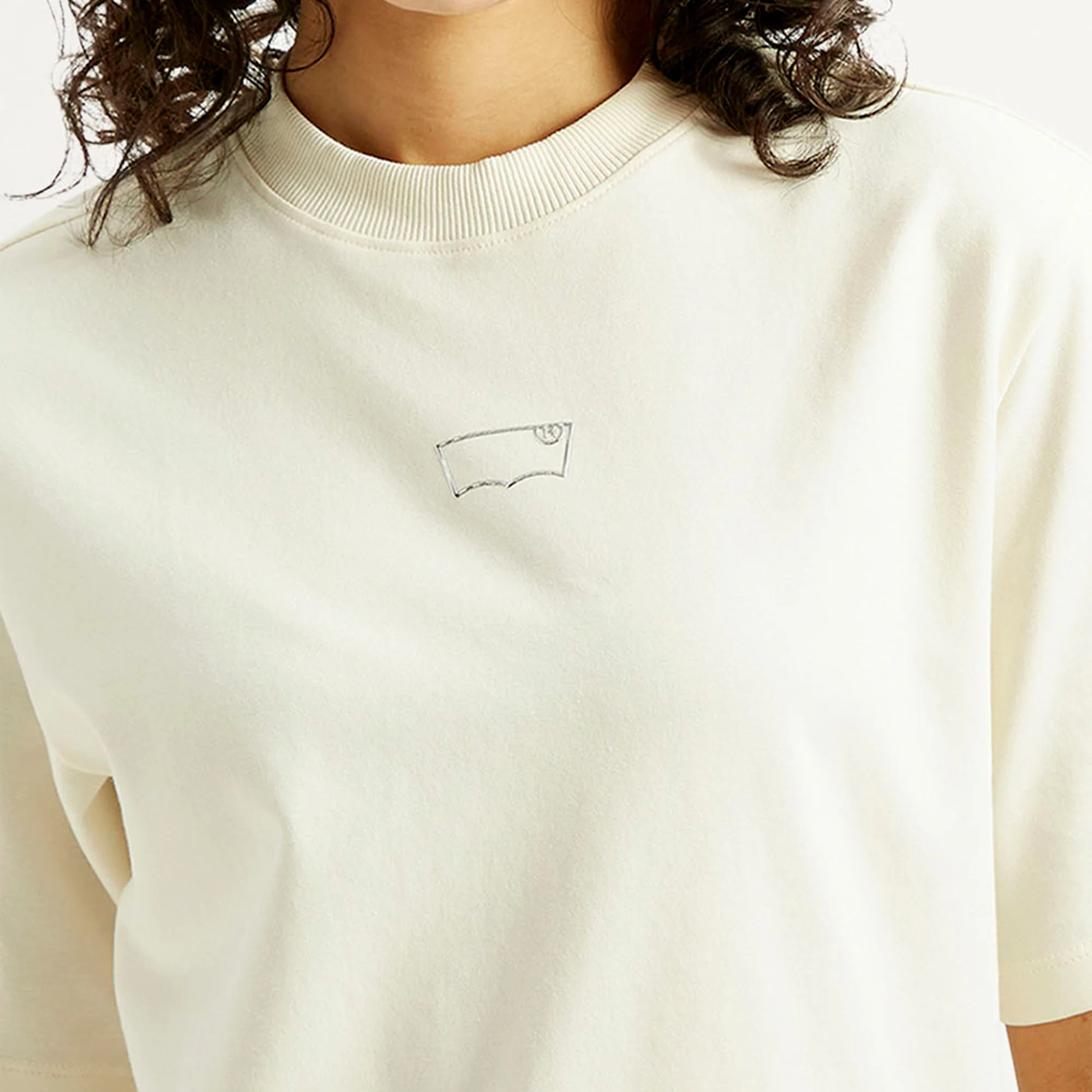 Levi's® Womens Solid Crew Neck T-shirt - Image 5