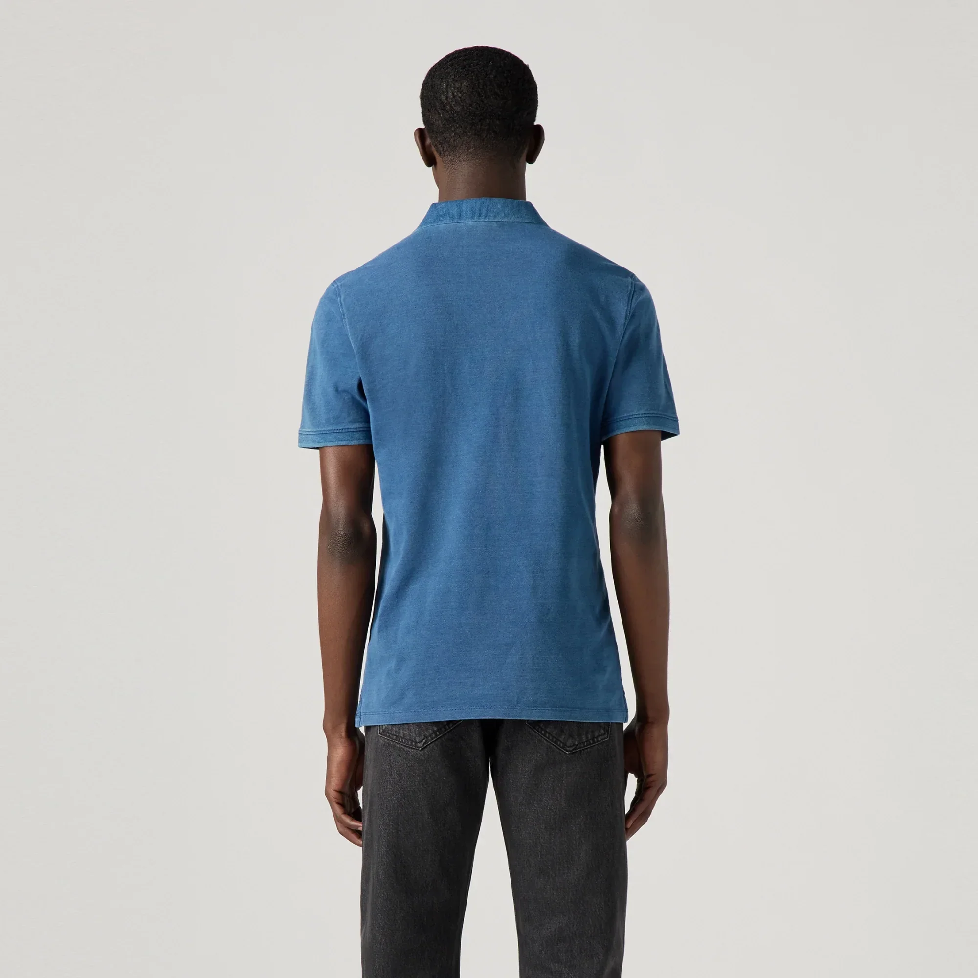 LEVI'S® MEN’S SLIM HOUSEMARK POLO SHIRT - BLUE - Image 3